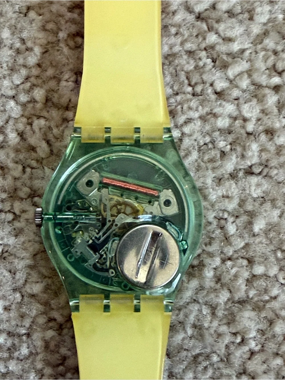 Vintage 1991 Swatch Swiss Baseball Sports Watch Retro 90s + New Battery